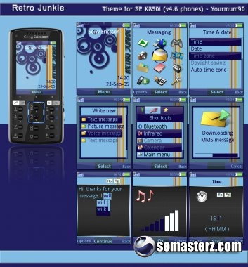 Retro Junkie - Тема для Sony Ericsson 240x320 A2