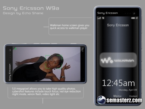 Концепт смартфона среднего класса Sony Ericsson W9a