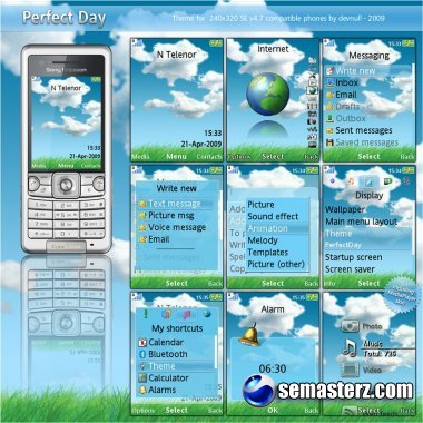Perfect Day - Тема для Sony Ericsson 240x320