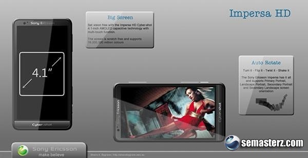 Новые фото концепта Sony Ericsson Impersa