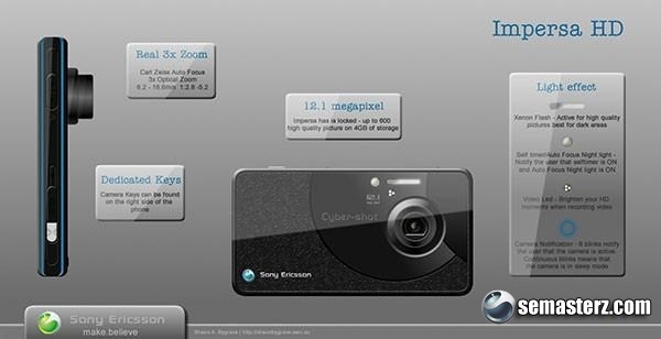 Новые фото концепта Sony Ericsson Impersa