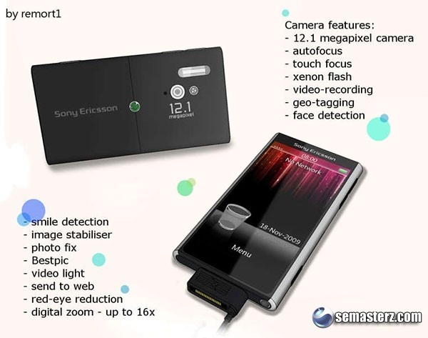 Новый концепт Sony Ericsson: 12,1-мегапиксельный камерафон