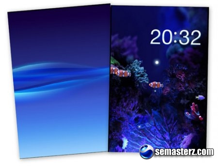 Wave Panel & Mobile Aquarium - Flash Wallpaper From SE Vivaz