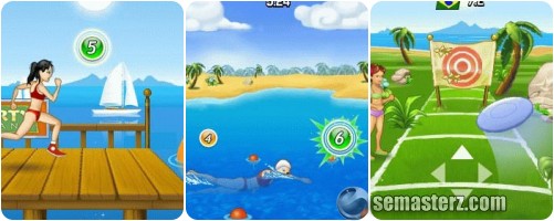 Скриншот java игры Beach Games 12-Pack