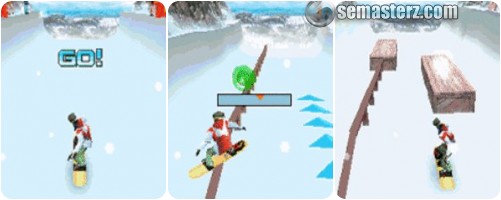 Скриншот java игры Extreme Air Snowboarding 3D