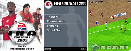 Скриншот java игры FIFA 2005