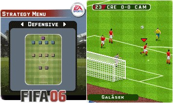 Скриншот java игры FIFA 2006