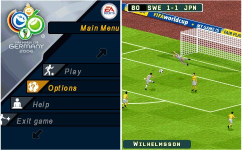 Скриншот java игры FIFA: World Cup 2006