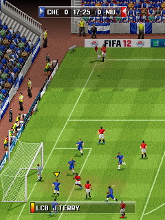 Скриншот из Java-игры FIFA 2012