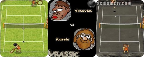 Скриншот java игры Jurassic Tennis