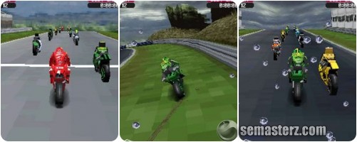 Скриншот java игры Moto GP 07 3D