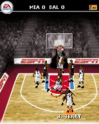 Скриншот java игры NBA Live 2007