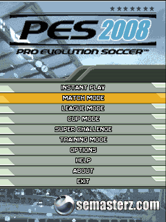 Скриншот java игры Pro Evolution Soccer 2008