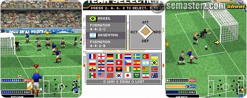 Скриншот java игры Real Football 2006 3D