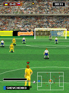 Скриншот java игры Real Football 2007 3D
