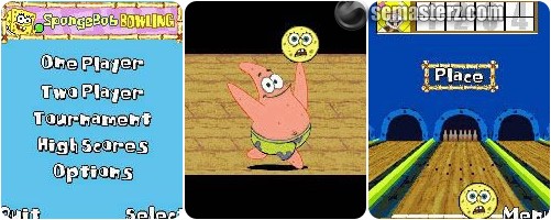 Скриншот java игры SpongeBob SquarePants: Bowling