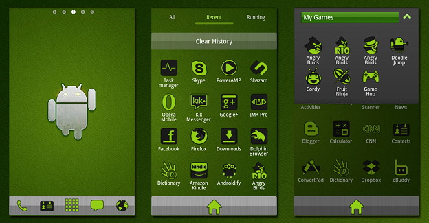 Android Green - тема для смартфонов на базе Андроид